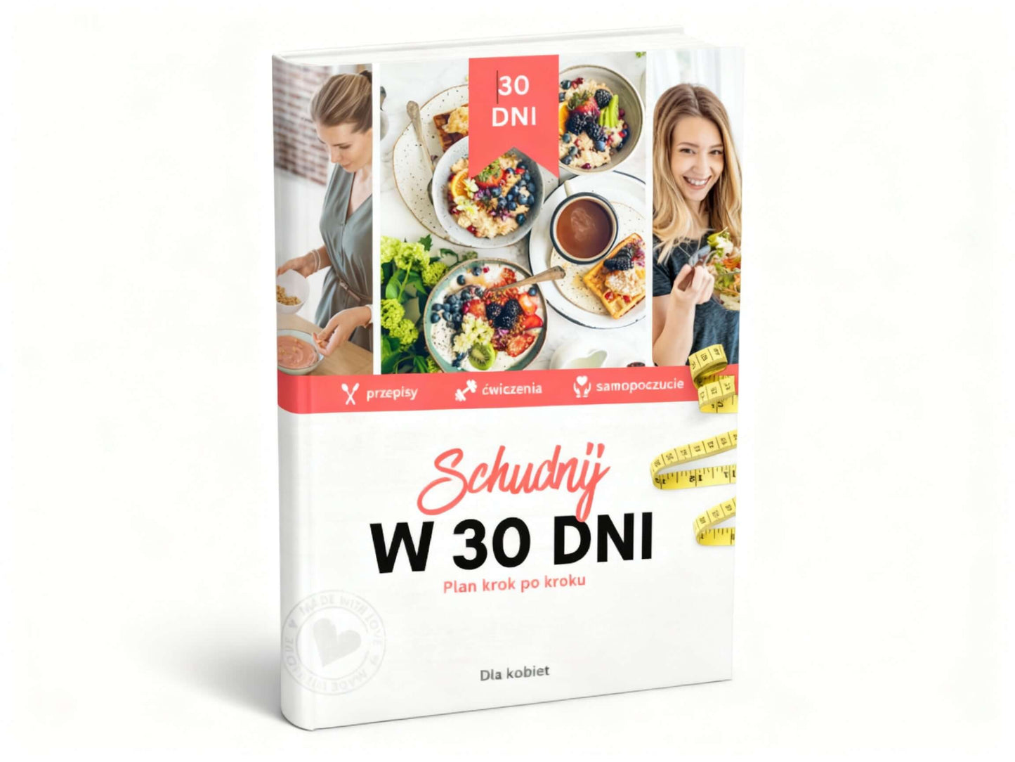 Schudnij w 30 Dni – Dla Kobiet, realny progres -eBook z planem krok po kroku, zdrowe przepisy i ćwiczenia.